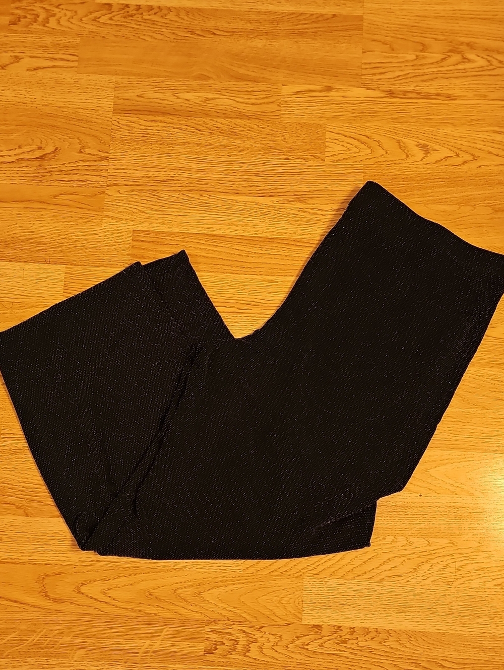 H&M Black Metallic-Dot Wide Leg Pants